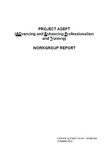 Full Report by Project ADEPT Workgroup